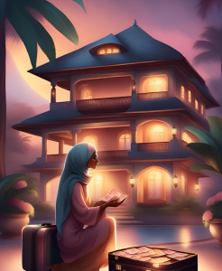 Rich girl in bali